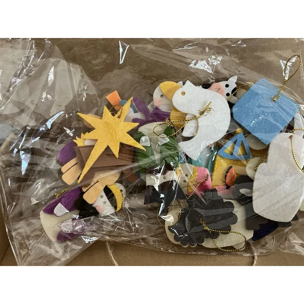 Nativity Christmas Advent Calendar for Kids, Hanging Felt Countdown to Christmas